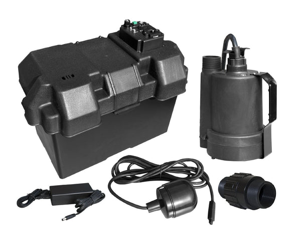 Superior Pump 92900 Thermoplastic Battery Back Up Sump Pump, 12 Volts