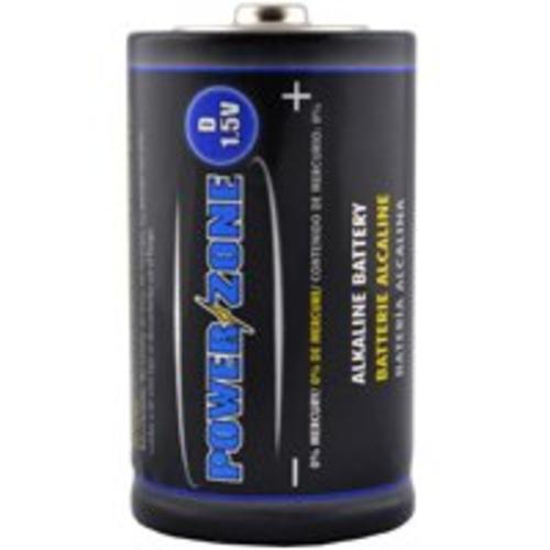 Power Zone LR20-4P-DB Alkaline Battery, D, 1.5 Volt