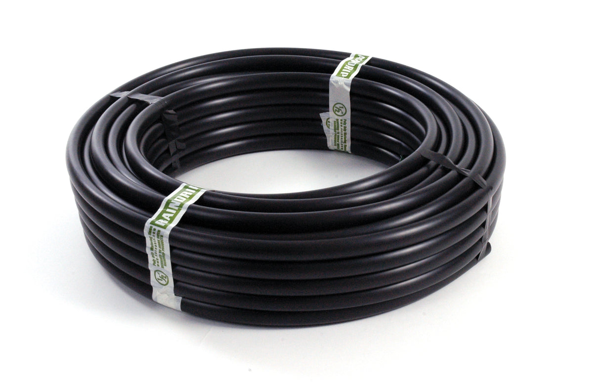 Raindrip IPS 50/4 Drip Watering Flexible Vinyl Tube, Black, 1/2" x 48"