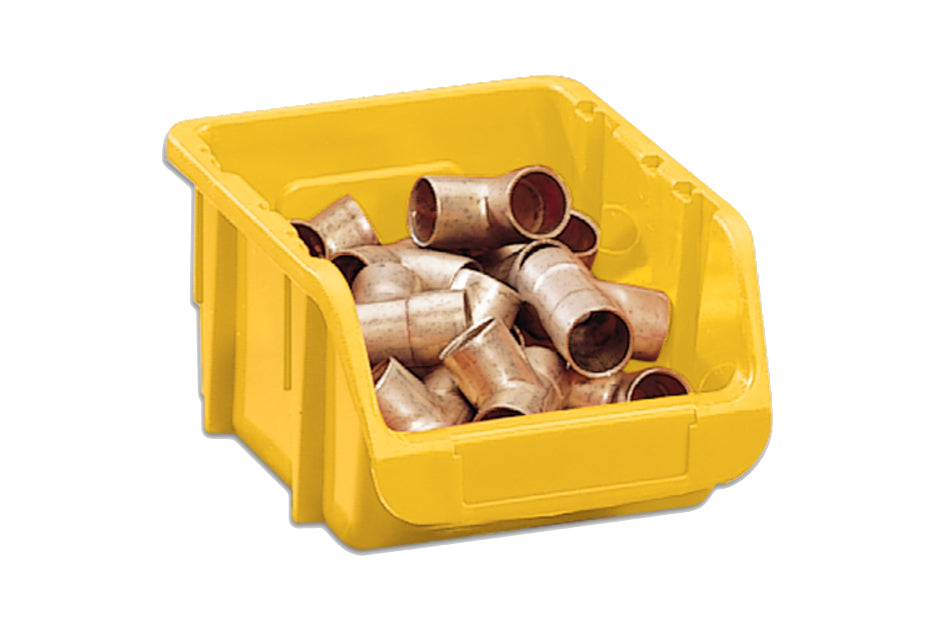 Stack-On BIN-1507 Small Parts Storage Organizer Bin, Yellow