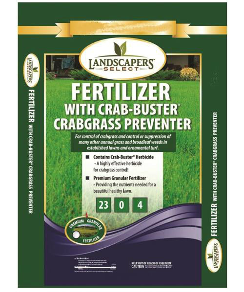 Landscapers Select 902727 Crabgrass Killer with Fertilizer, 23-0-4, 15,000 Sq Ft