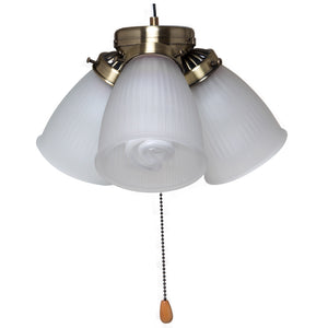 Boston Harbor CF-3FLK-AB Ceiling Fan Light Kit, Antique Brass