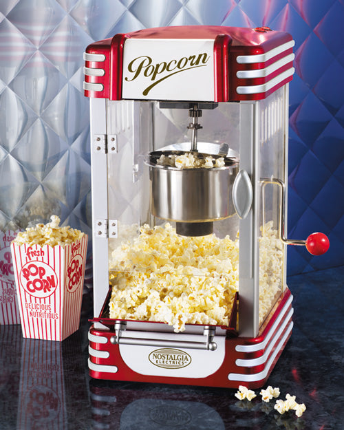 Nostalgia 2.5-Ounce Kettle Popcorn Maker ,Red