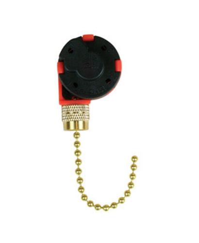 Jandorf 60303 Fan Switch With Pull Chain, 3 Speed, Brass