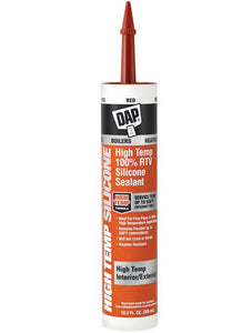 Dap 08013 High Temp 100% RTV Silicone Sealant, 10.3 Oz