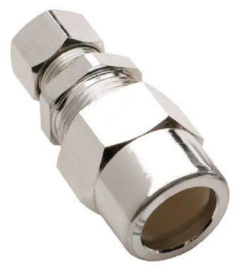 Plumb Pak PP32-10BRLF Straight Transition Fitting 1/2" x 3/8"