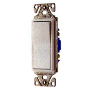 Cooper Wiring 7513V-BOX 3-Way Illuminated Decorator Rocker Switch, Ivory