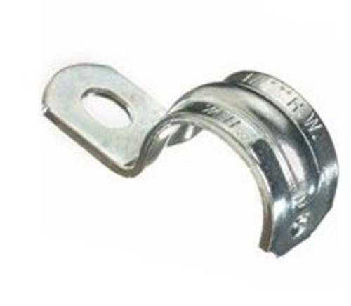 Halex 61105B Rigid 1Hole Strap, 1/2In, Zinc Electro Plated