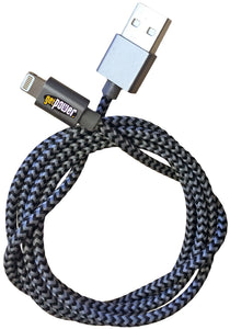 GetPower GP-USB-BRL Charge/Sync Braided USB Cable, 3'