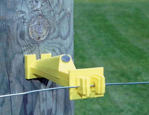 Zareba IW5XNY-Z Wood Post Fence Insulaor, Yellow