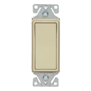 Cooper Wiring 7503A 3 Way Decorator Rocker Switch, Almond