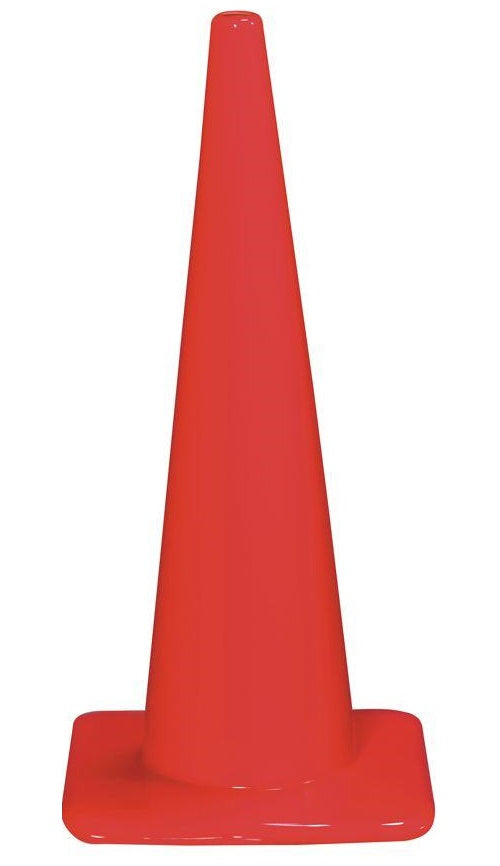 3M 90129-00006 Non Reflective Traffic Safety Cone, 28", PVC, Day-Glow  Orange