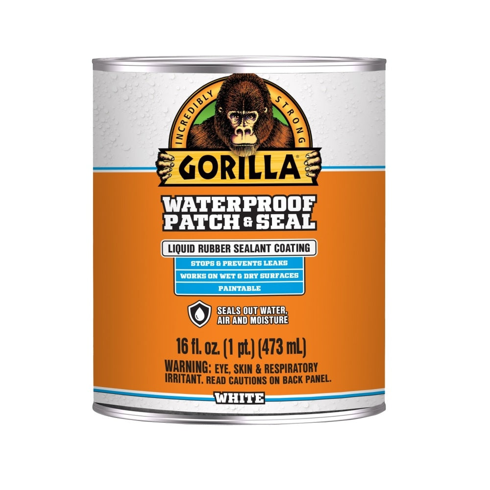 Gorilla 105343 Patch and Seal Liquid, White, 16 oz
