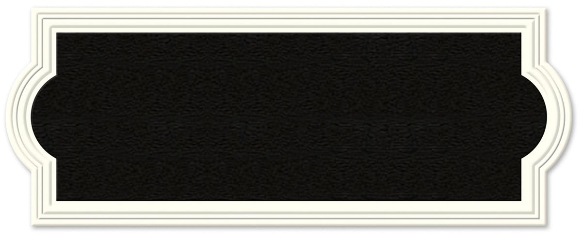Hy-Ko AK-461 Rectangular Address Plaque, Off White