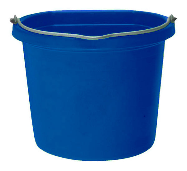 Fortex/Fortiflex 1302040 Flat Back Bucket, 20 Qt, Blue