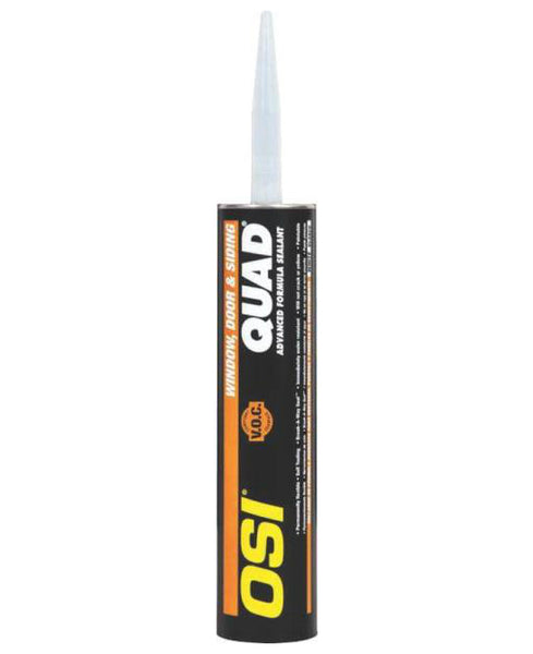OSI Quad 1637200 Window, Door & Siding Sealant, Clay 333, 10 Oz