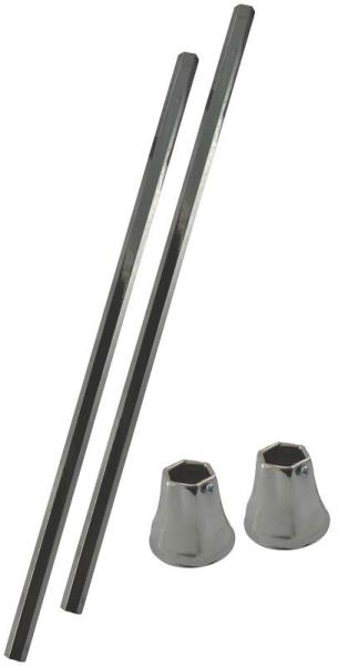 Plumb Pak PP22680 Sink Legs with Flanges, Chrome