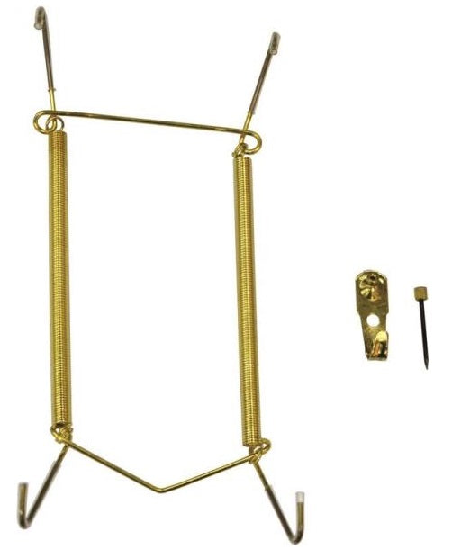 Prosource PH-122052-PS Plate Hanger, Polished Brass, 7" x 10"