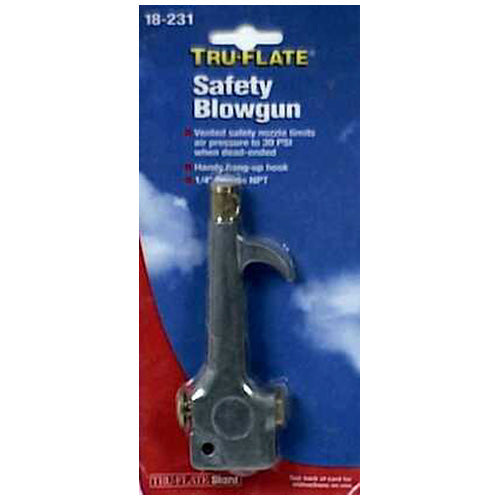 Tru-Flate 18231 Safety Air Blowgun - 1/4" Npt