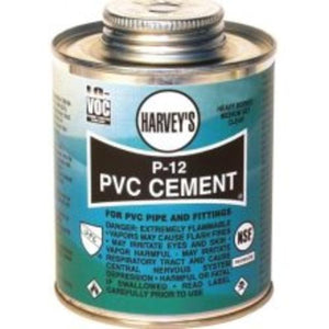 Harvey'S 018210-24 Pvc Heavy Body Cement 8 Oz., Clear