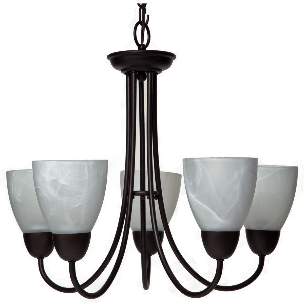 Boston Harbor A2242-6-VB Five Light Chandelier, Venetian Bronze