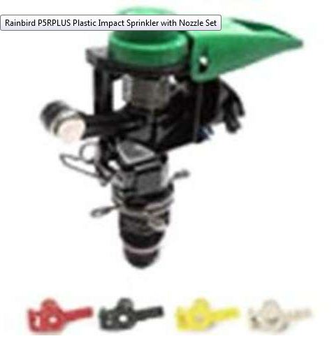 Rain Bird P5-R PLUS Sprinkler With Nozzle Set, Plastic