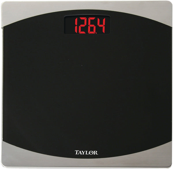 Taylor 75624072 Glass Digital Bath Scale, Black