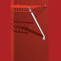 Closetmaid 26605 Support Bracket, Steel, White, 20" x 2" x 2"