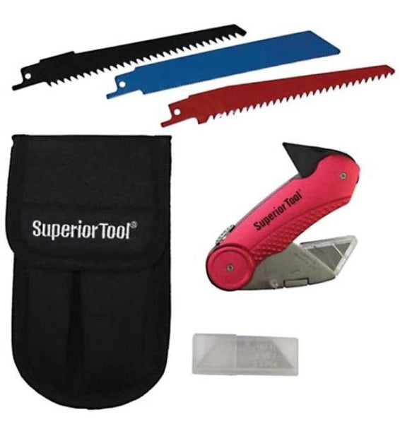 Superior Tool 37519 Plumber’s Knife Kit™ Combination Multi-Tool, Stainless Steel