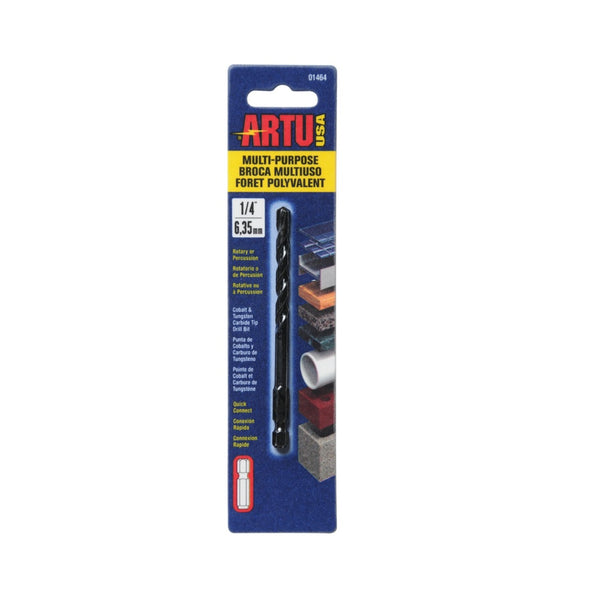 Artu Usa 01464 Multi-Purpose Quick Connect Drill Bit, 1/4"