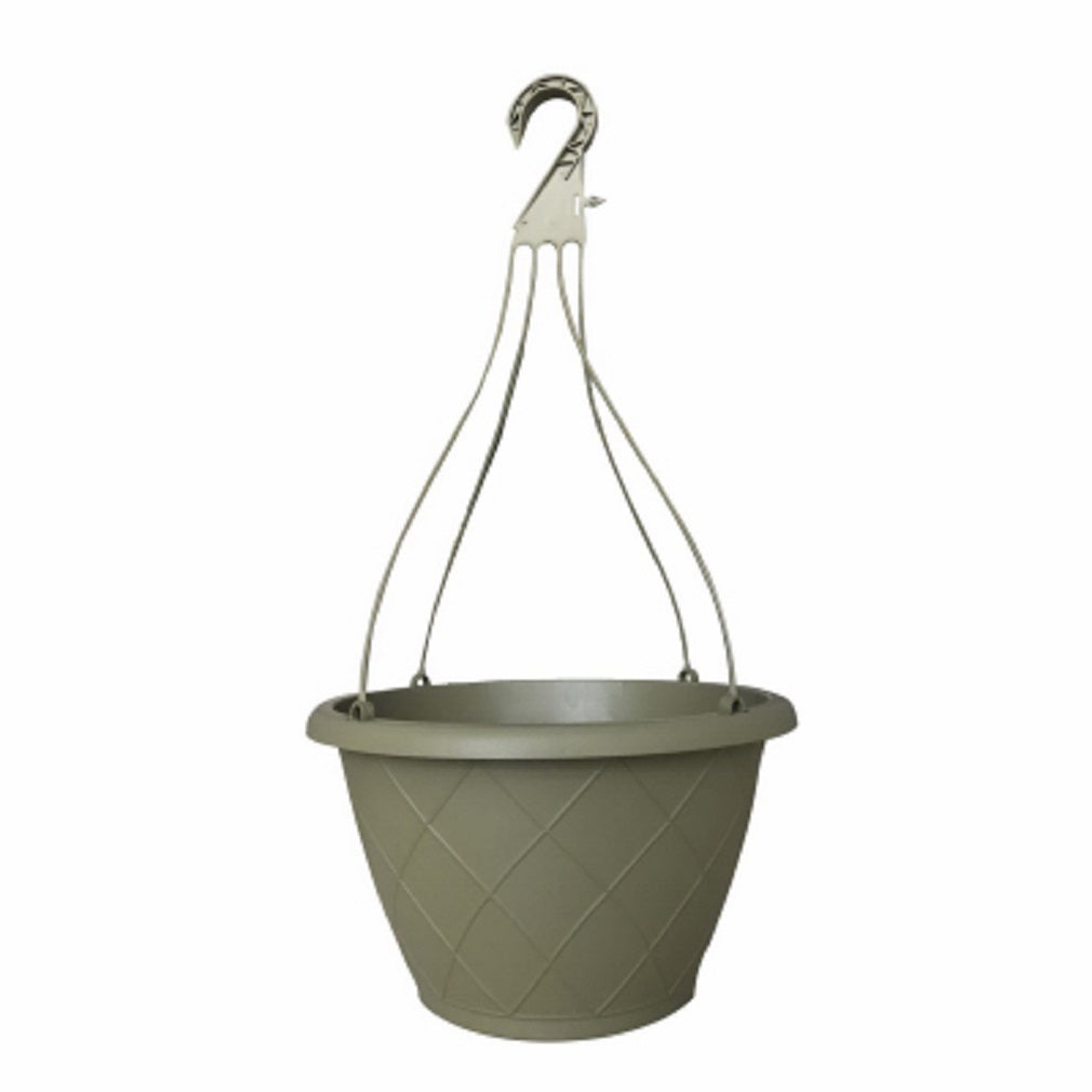 ATT Southern HH1224OG Weave Hanging Basket, Olive Green, 12 Inch