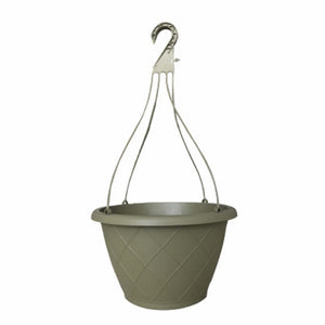 ATT Southern HH1224OG Weave Hanging Basket, Olive Green, 12 Inch