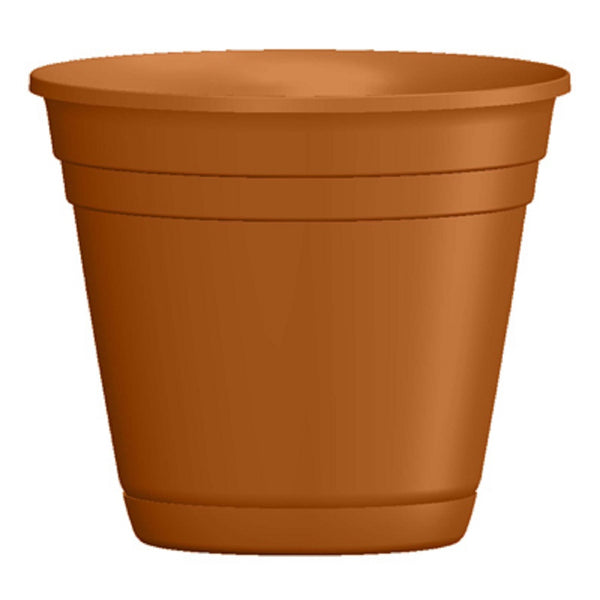 ATT Southern RN1207LT Riverland Planter with Attached Saucer, 12 Inch, Light Terra Cotta