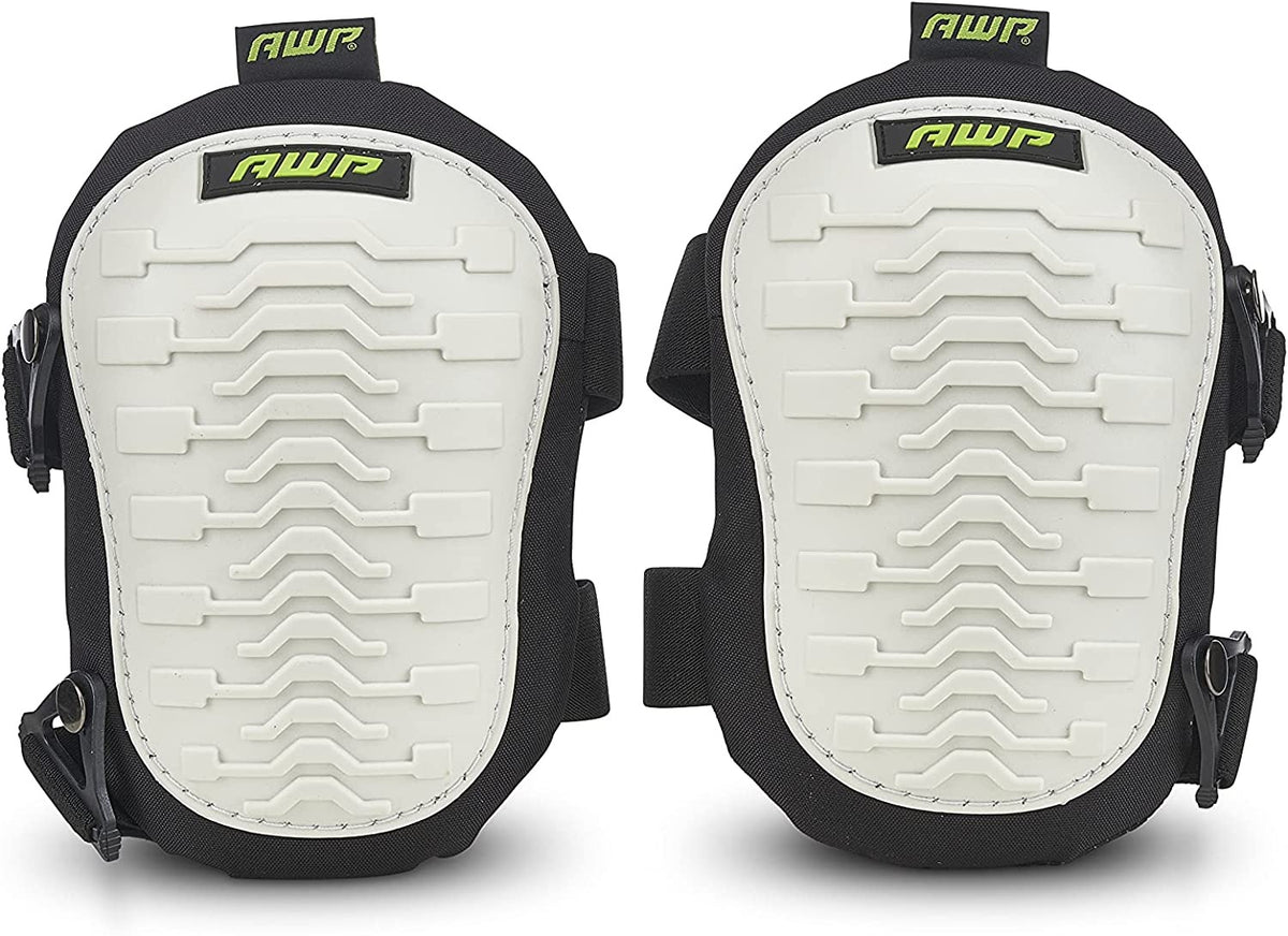 AWP 1L-324-1 Non-Marring Knee Pads, Black & White