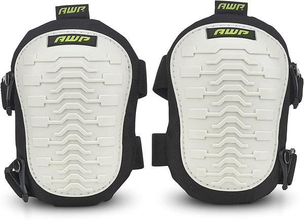 AWP 1L-324-1 Non-Marring Knee Pads, Black & White