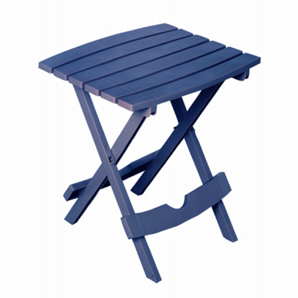 Adams 8510-36-3734 Quik Fold Portable Resin Side Table, Patriotic Blue