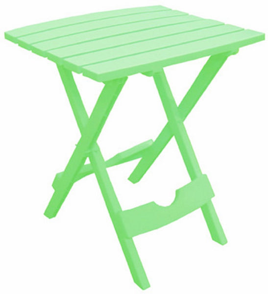 Adams 8510-08-3734 Quik Fold Portable Resin Side Table, Summer Green