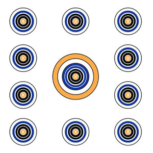 Allen 15245 EZ Aim 11 Spot Target, White