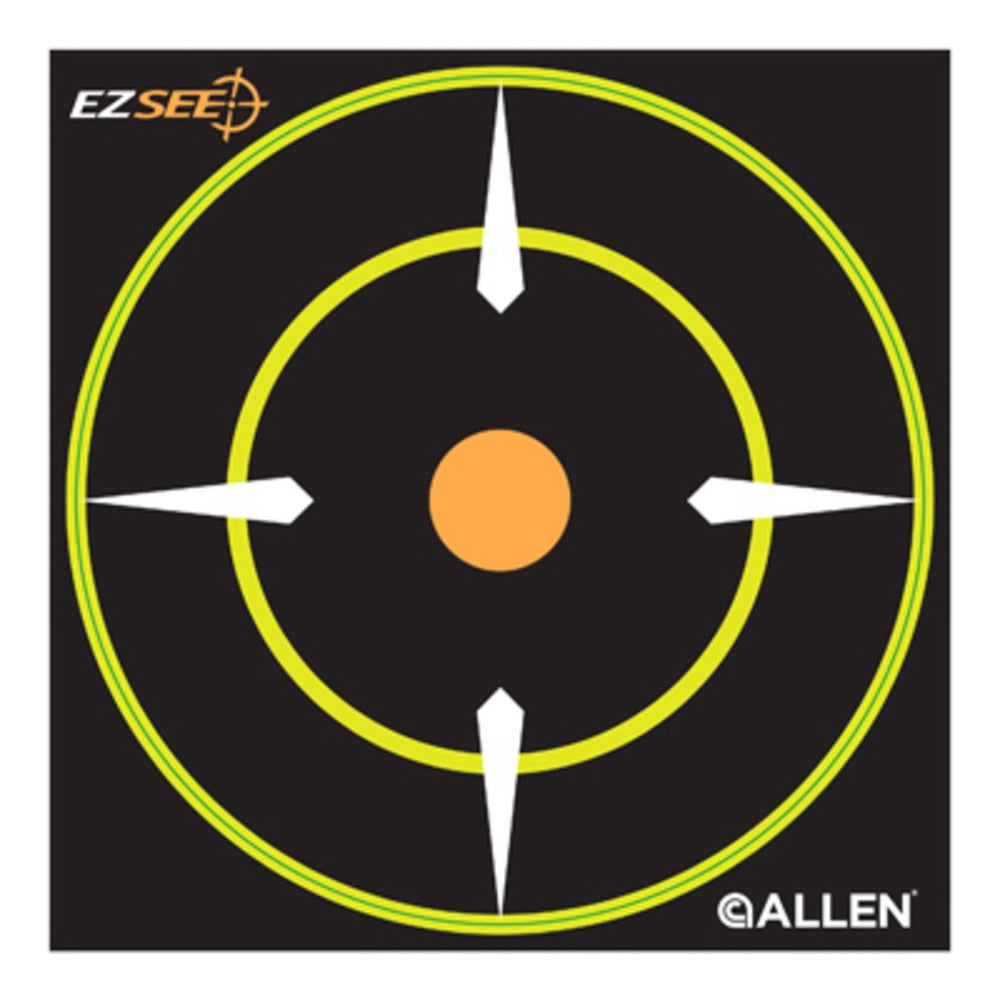 Allen 15255 EZ See Adhesive Round Bullseye Target, Black