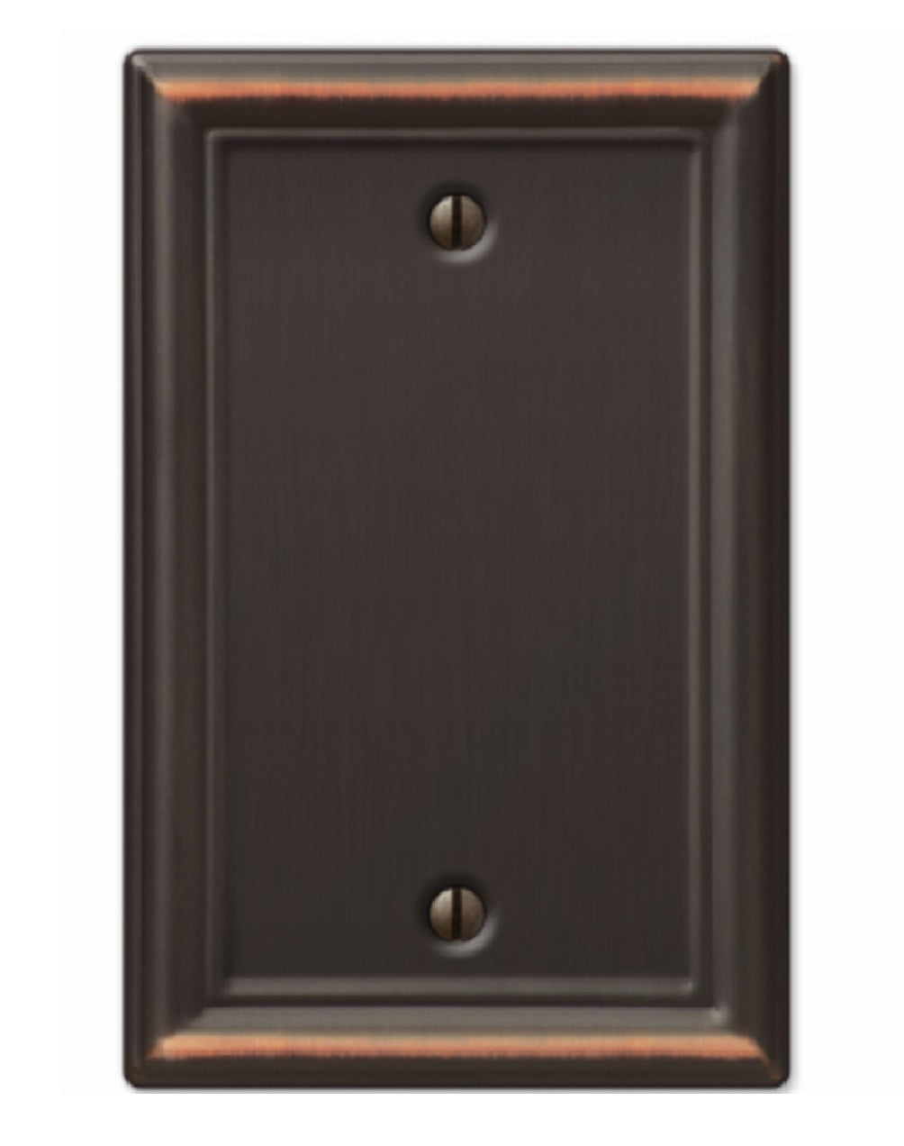 Amerelle 149BDB Single Blank Wall Plate, Aged Bronze