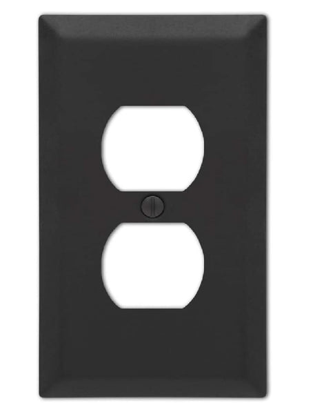 Amerelle 163DMB Century Duplex Wall Plate, Black