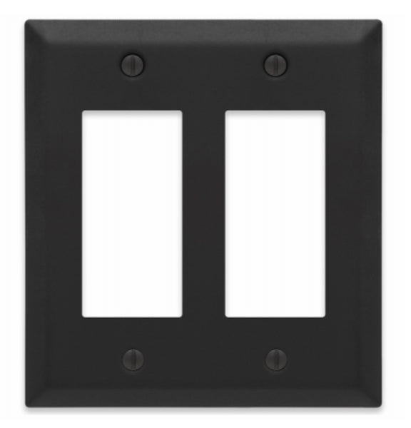 Amerelle 163RRMB 2 Rocker Wall Plate, Matte Black