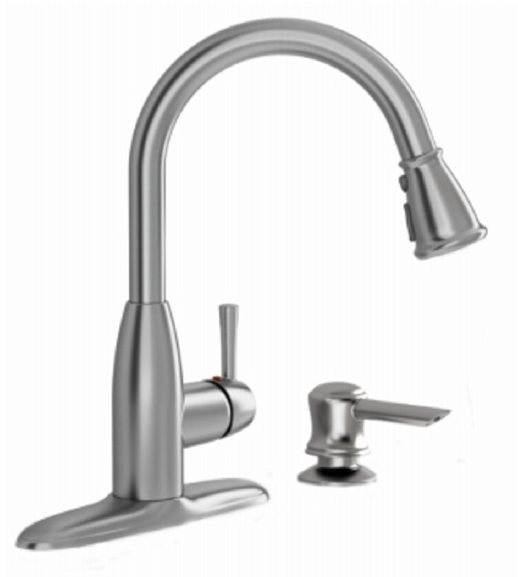 American Standard 9319300.075 Kitchen Faucet and Soap Dispenser, Stainless Steel