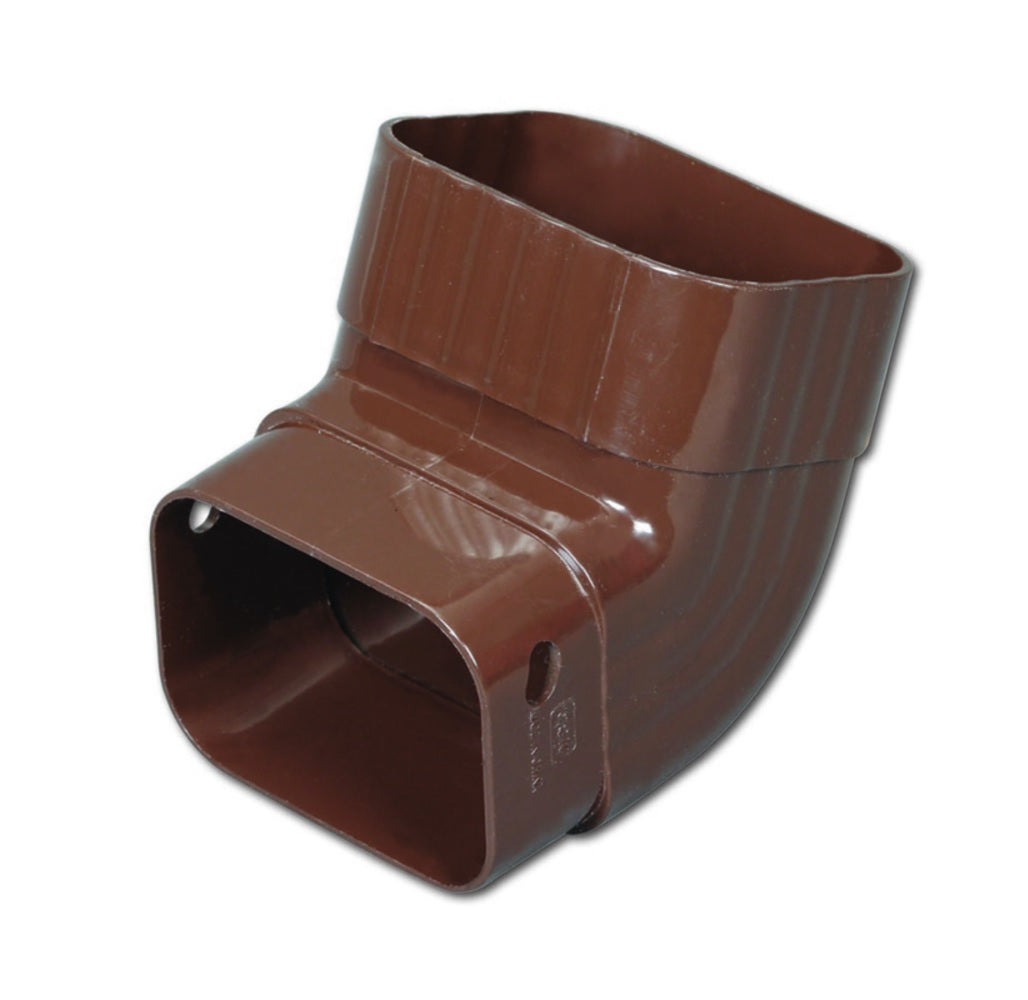 Amerimax M1627 Gutter Elbow, Brown
