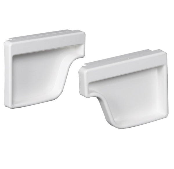Amerimax M0611 Gutter End Cap, White