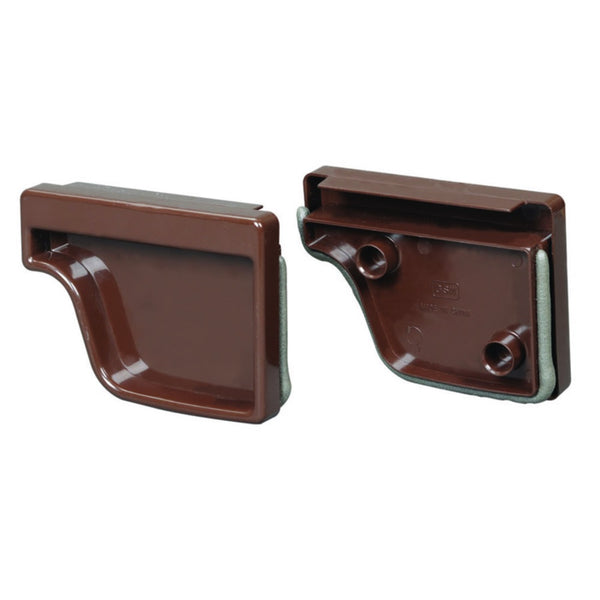 Amerimax M1611 Gutter End Caps, Brown