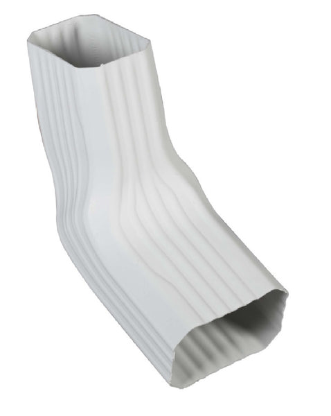 Amerimax 37067 Transition Front Elbow, White