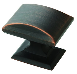 Amerock BP29340ORB Candler Collection Rectangle Cabinet Knob, Brown