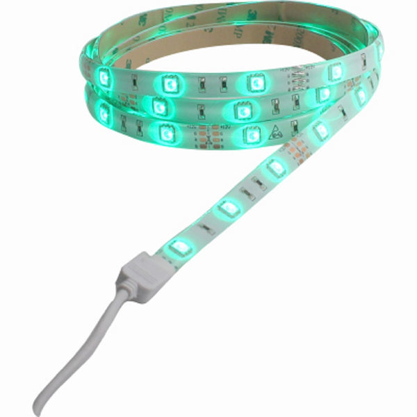 Amertac LTAPE2MRGB-T Color Changing LED Tape Light, 6.5 Feet Long