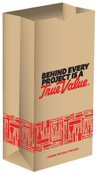 Ampac TRUE-2RK True Value Natural Kraft Paper Bag, 500 Pack